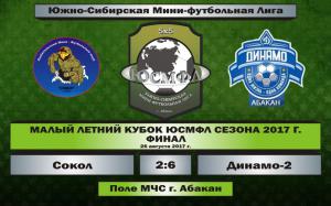 Финал Малого кубка. Сокол - Динамо-2